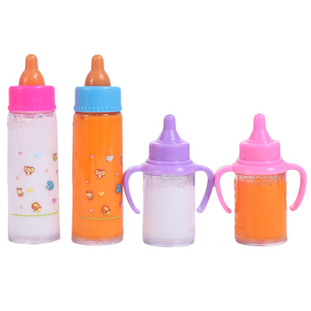 Milk & Juice Bottles Baby Bottle Pacifier Toy Play House Doll Feeding Bottle  Baby Doll Accessories