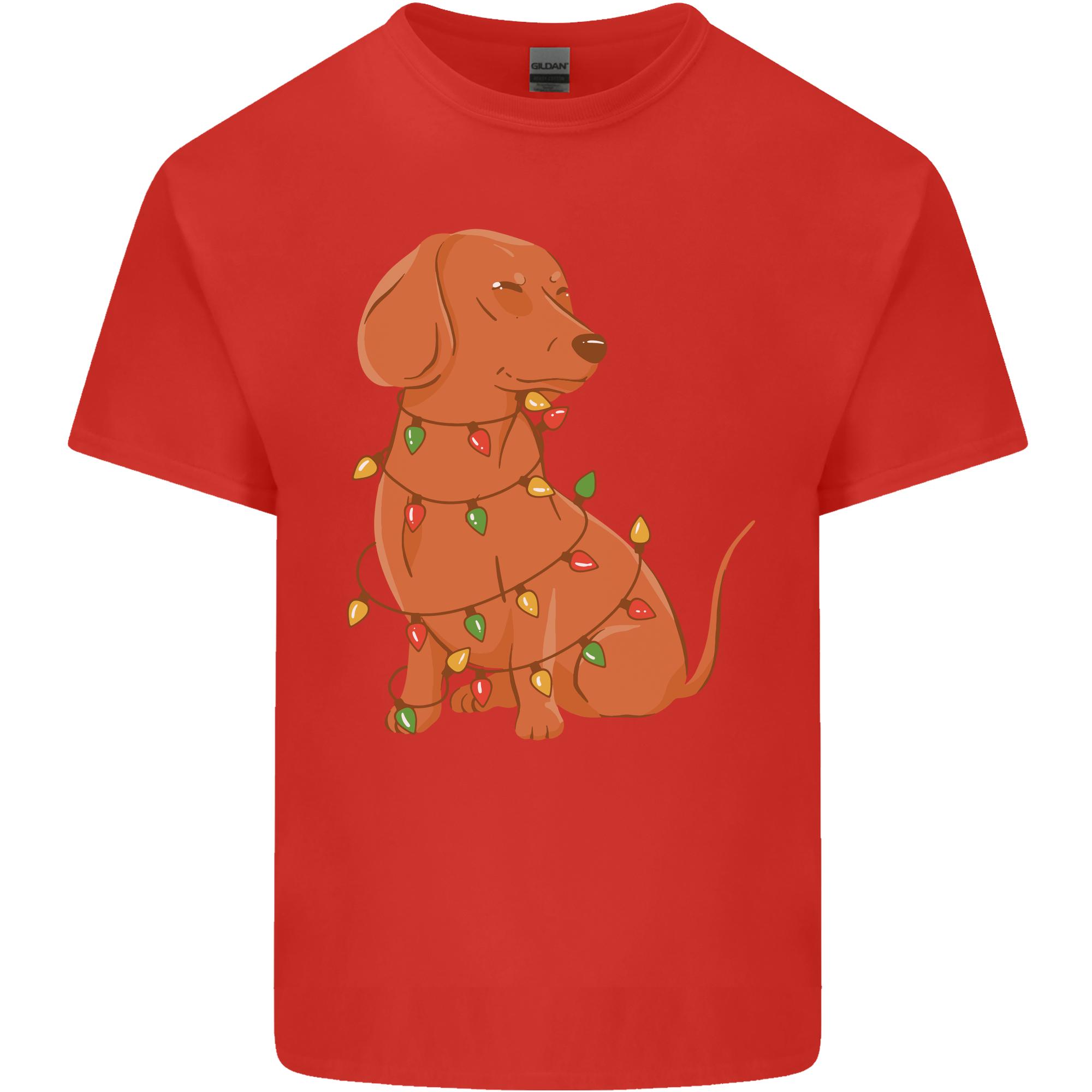 A Funny Christmas Tree Dachshund Unisexs Light Cotton TShirt S