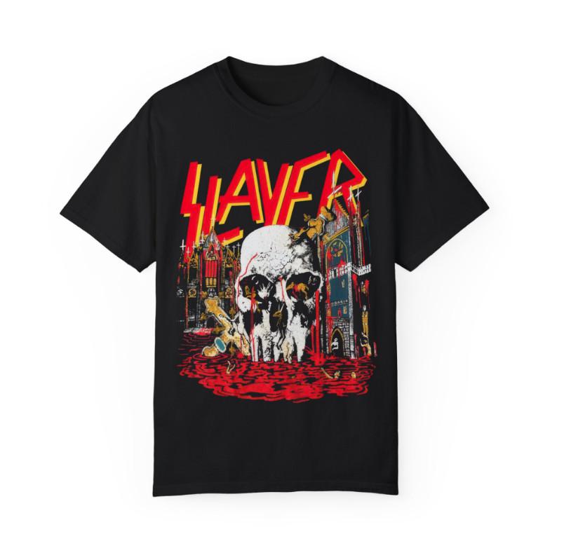 

Slayer 1988 Tour T-Shirt – World Sacrifice Design, Double Sided Print Metal Tee 3XL