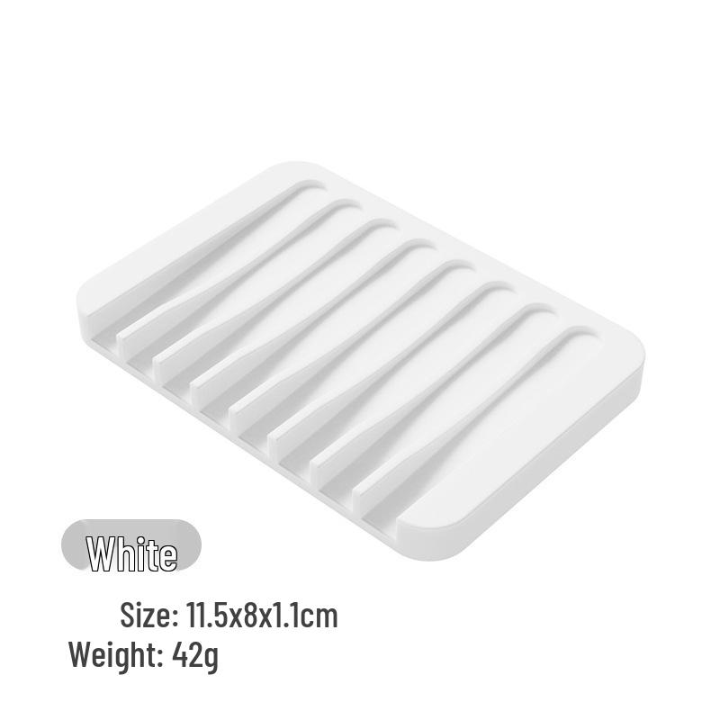 Silikon-Seifenschale im japanischen Stil: Kreatives Ablaufrinnen-Aufbewahrungsfach für Bad und Küche