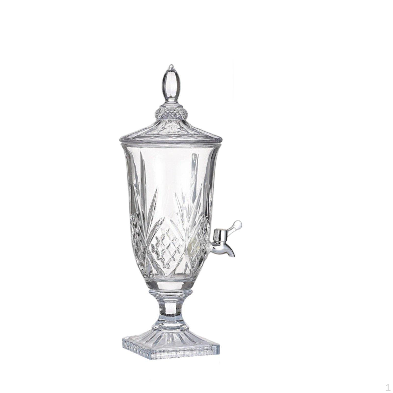 Juice Jug Transparent Glass Beverage Dispenser