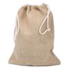 6x Jute Hessian Drawstring Bag 240 X 300 Mm