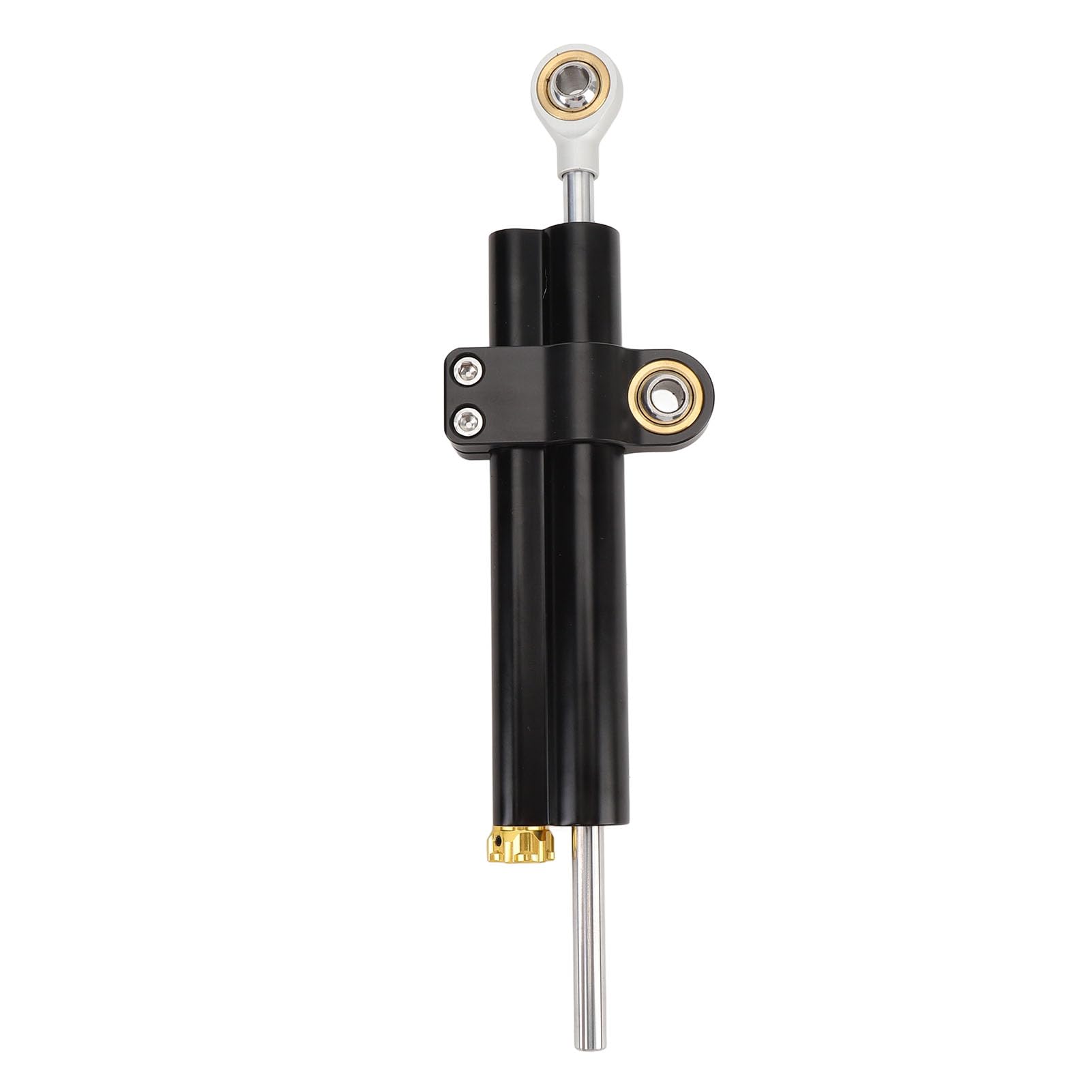 

Мотоциклетный рулевой демпфер, регулируемый стабилизатор рулевого управления для улучшения устойчивости и безопасности, универсальная посадка для мотоциклов, черный