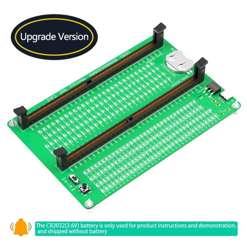 Bærbar/stasjonær minnespor DDR5 diagnostisk reparasjonstestkort med LED-tester Feilsøk enkelt