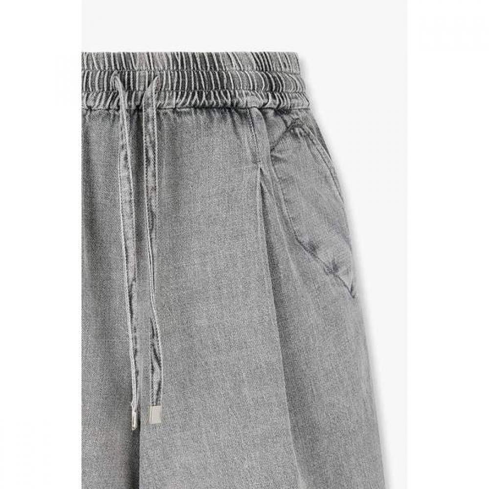 Vov Pintuck String Banding Denim Shorts  7156255009 