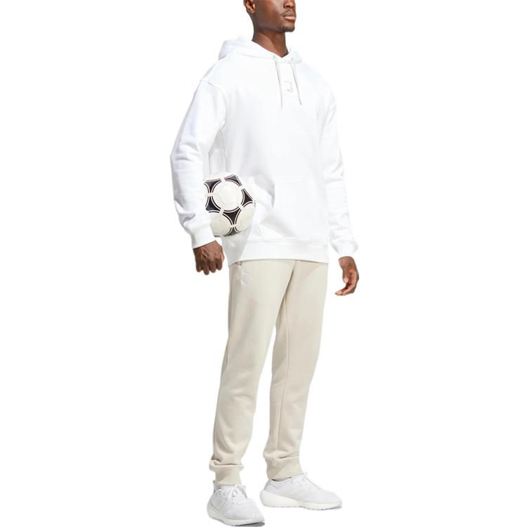 Adidas Sweatshirts Men's White Hooded Moderate Regular HS9802