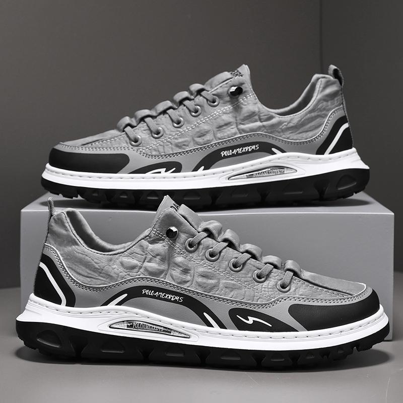 

Spring new breathable ice silk cloth shoes casual sports shoes suture board shoes 44 сірий колір