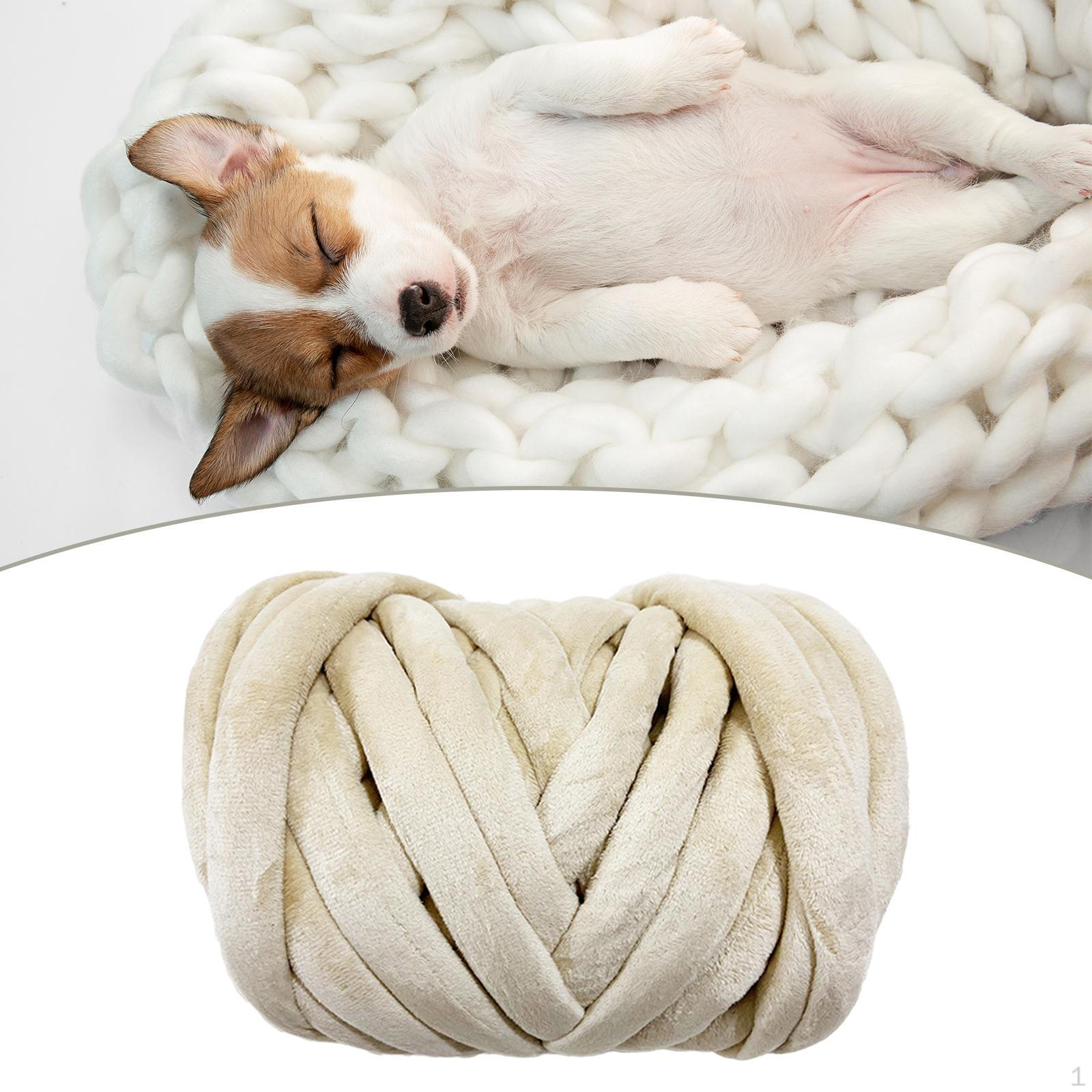 

Коренастая пряжа для вязания на рукавах, длина 20 м, плетение, большие трубчатые объемные изделия для свитеров для домашних животных легкие хаки