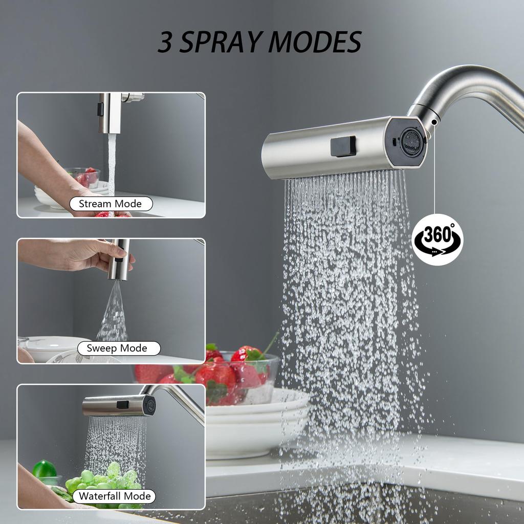 360 Degree Rotating Faucet Extender Splash Proof Tap Nozzle Kitchen Sink Water Saving Adapter