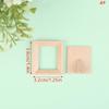 1Set 1:12 Dollhouse Miniature Photo Frame With Rear Cover Simulation Furniture Model Living Scene Decor Toy Doll House Accessories