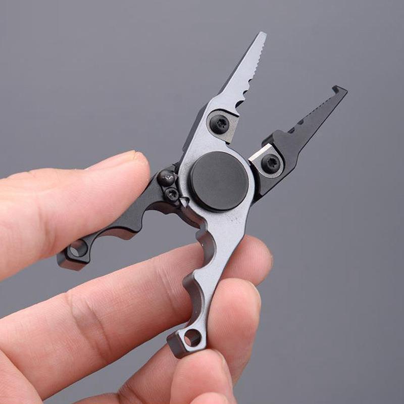 Durable Aluminum Alloy Fishing Pliers With Gyro And Tungsten Steel Blade For Easy Catches Fishing Equipment Fishing Tools