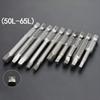 1/4Inch Screwdriver Bits 6.35mm 6pcs Alloy Steel Grey