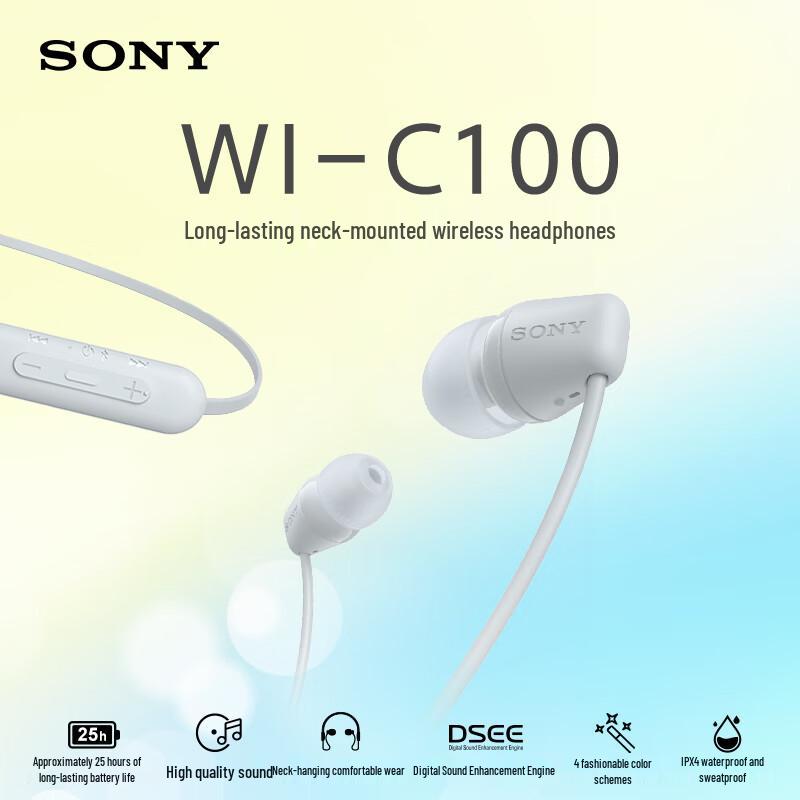 Sony WI-C100 Wireless Neckband Earphones