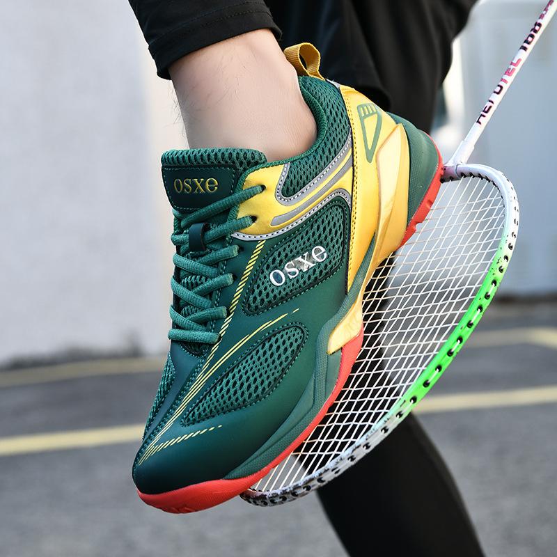 Badminton shoes mesh breathable table tennis shoes youth game training shoes student carbon board sports shoes 38