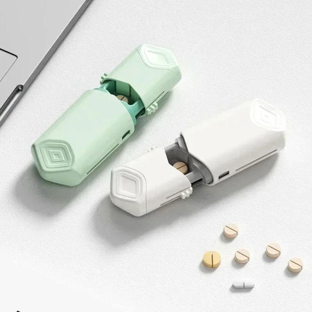Telescopic Design Portable Pill Cutter Food Grade Medicine Divider  Health Care