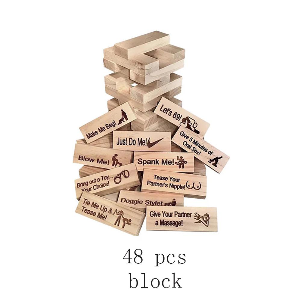Block Tower Game Couple Activities Date Night Ideas Valentine Tumbling Tower Stacking Blocks Game For Adults Couples Night Party