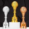 Golden Ball Trophy: World Cup Basketball & Football MVP Championship Honor