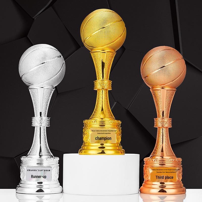 Golden Ball Trophy: World Cup Basketball & Football MVP Championship Honor