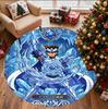 Saint Seiya Pattern Round Rug, Indoor/Outdoor Mat, for Picnic, Gameroom, Bedroom, Office, Living Room, Home Decor Carpet, Birthday Gift