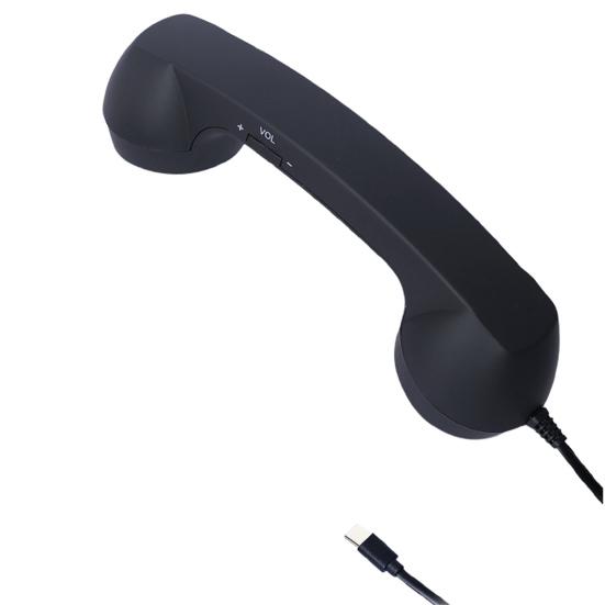 Retro Phone Handset Cellphone Smartphone Receiver Microphone Speaker Universal Old Telephone Handset with Type-C 3.5MM Socket