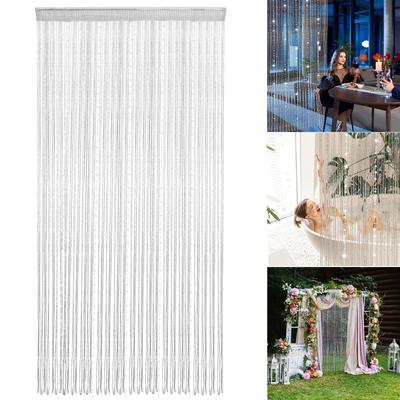 Dense Beaded Curtain Crystal Bead Crystal Curtain Shiny String Curtain  Room Partition