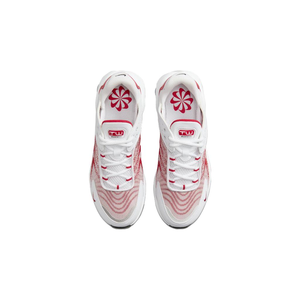 New Nike Air Max TW Slip Resistant Cushioning Wear Resistant Kids Lifestyle Shoes White Red Teenagers DQ0296-104