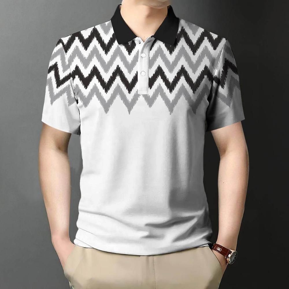 

Баджу Поло Перниагаан Лелаки Четак Спот Ленган Пендек Атасан Мусим Панас Баджу-Т Пакаян Поло Бернафас Бахару 5XL