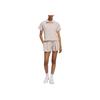 Adidas Go-To Pleated Shorts Fashion Simple Solid Color Versatile Casual Shorts Women Shorts Miracle-Gray Brown JC9233