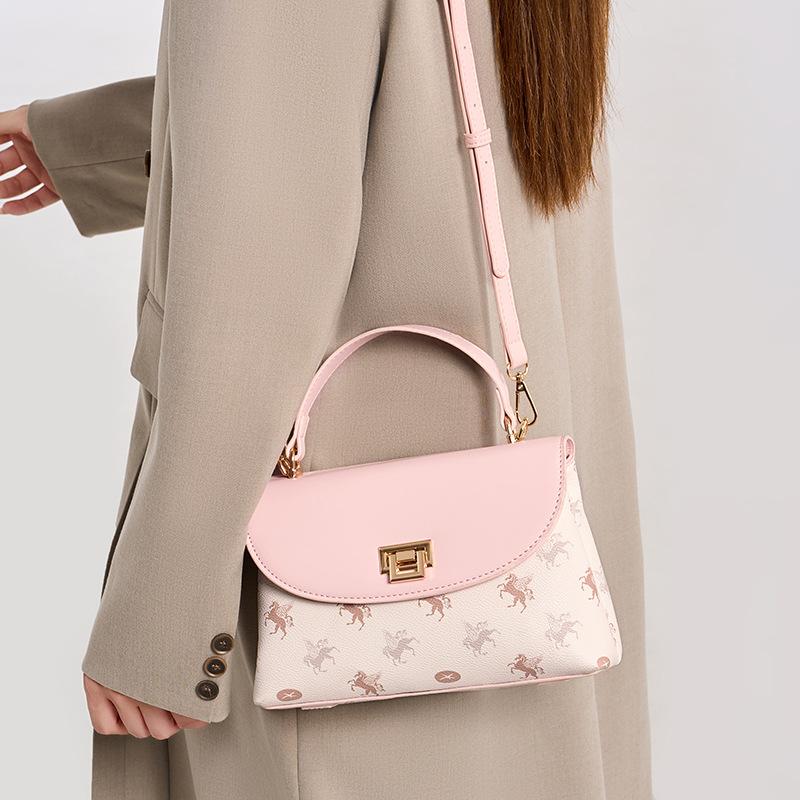 Trend ins style autumn new contrasting color messenger bag to work daily versatile commuting fashion popular shoulder bag women