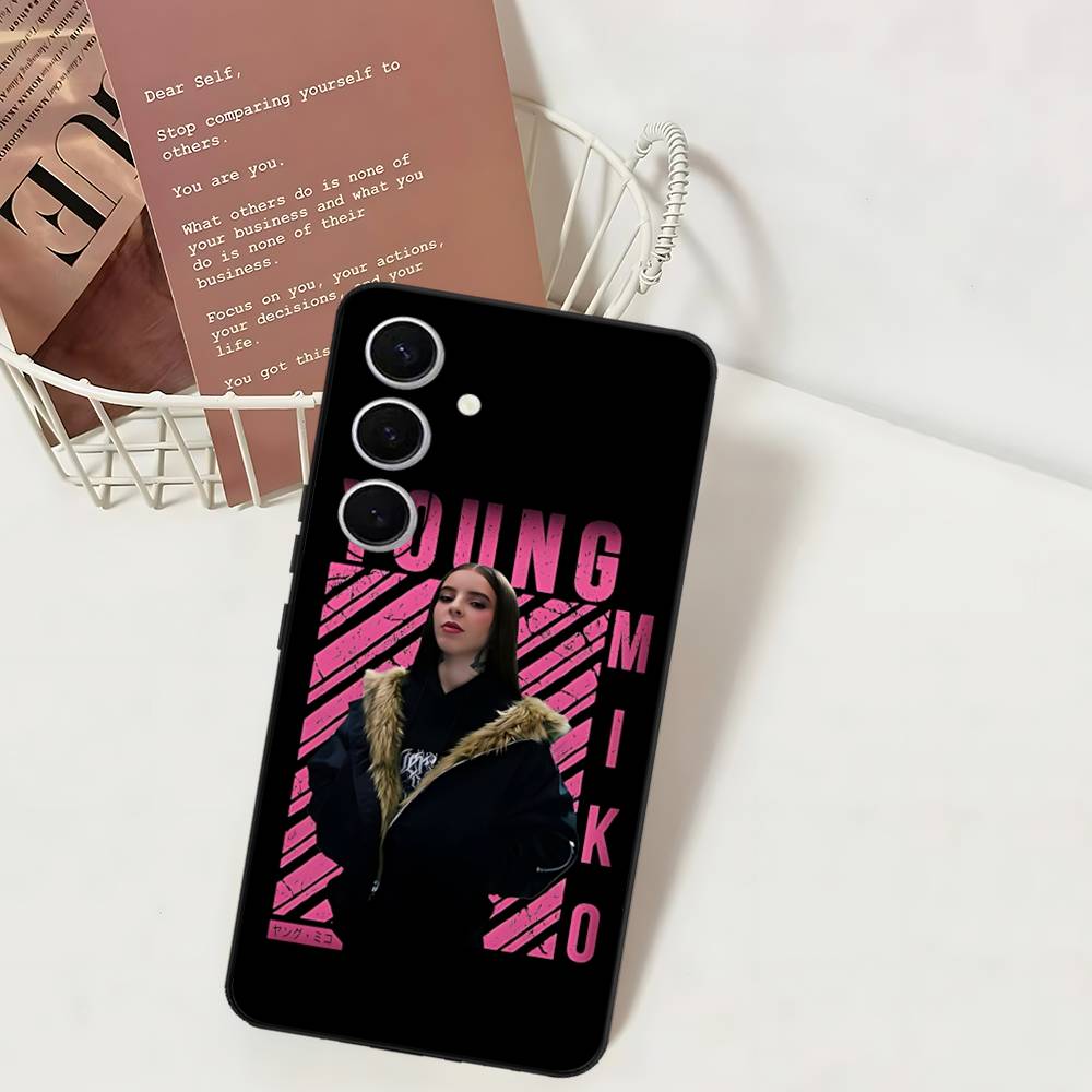Classic Y-Young M-Miko Music Singer Phone Case For Samsung S 24 Fe 25 Ultra Plus 20 Lite 21 30 22 23 24 22 Ultra 5G Fundas