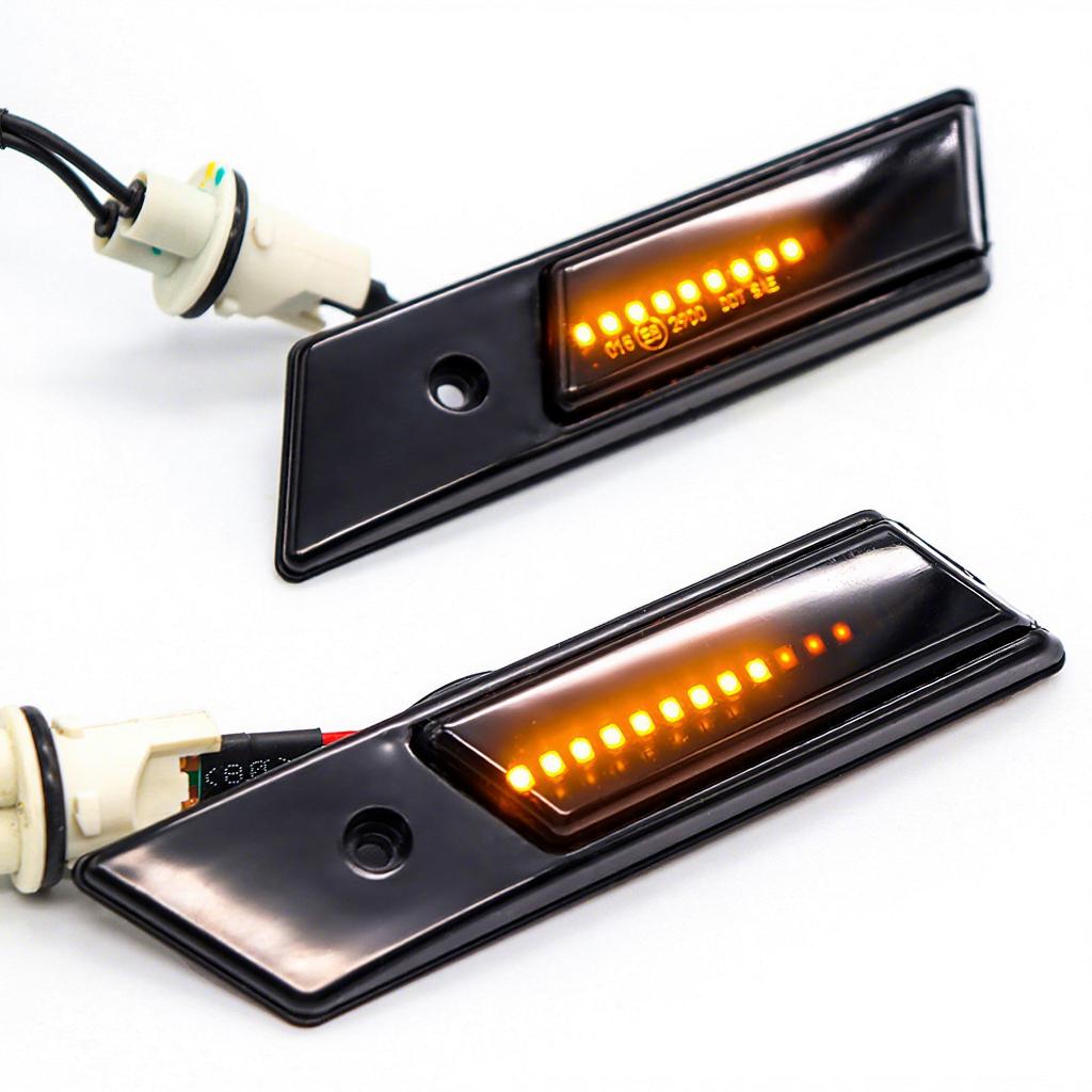 Side Indicator Lamp Sequential Dynamic Flowing LED Side Marker Lights for BMW 3er 5er 7er E36 E34 E32 86-96 Turn signal Lamps