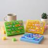 Cartoon 14 Key Fidget Keyboard Charm Plastic Fingertip Button Keyring  Travel Use