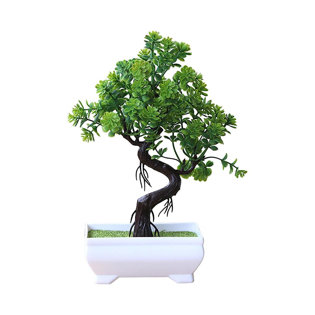 Simulare plantă verde ghiveci ornamente combinație de plante ornamente de birou interioare simulare flori artificiale plante bonsai