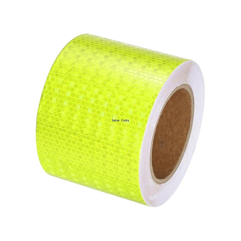 Waterproof Reflective Tape 4inch*16FT Shiny White Red Orange Yellow Adhesive Warning Reflector Safety Sticker For Motorcycle Car