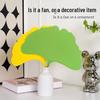 Ginkgo Leaf Lotus Fan: Artistic, Portable Garden Fan for Summer Coolness