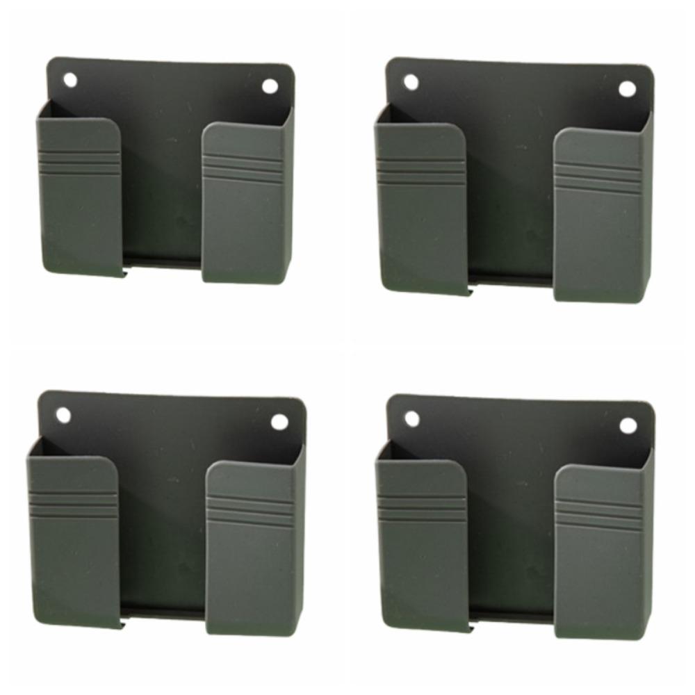 4Pcs Punch Free Remote Control Storage Rack Plastic Charging Phone Stand  Office