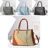Fashionable Color Block Macaron Handbag Stylish Casual Shoulder Bag For Everyday Use