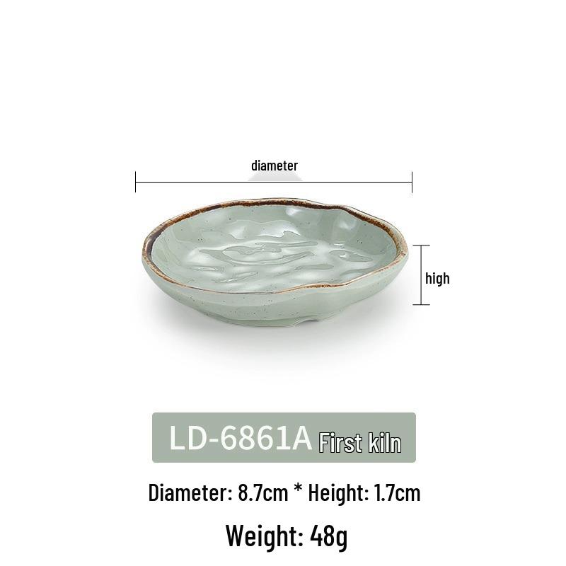 Irregular Shape Melamine Snack Plate for Restaurants and Hotels - Imitation Porcelain