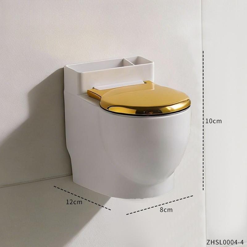 Creative Wall Mounted Ashtray Household Toilet With Lid Living Room Office Bedroom Bathroom Advanced Anti Fly Ash Ornament