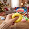 Christmas Party Favors Cartoon Dumpling Gift Box, Xmas Advent Calendar with 24 Stress Countdown Relief Squeeze Toys, Days Steamed Bun Toy Box
