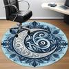 1pc Moon Swirls Office Round Area Rug,  Mat Suitable For Office, Under Office Chairs Bedroom Living Room Home Decor, Room Deco