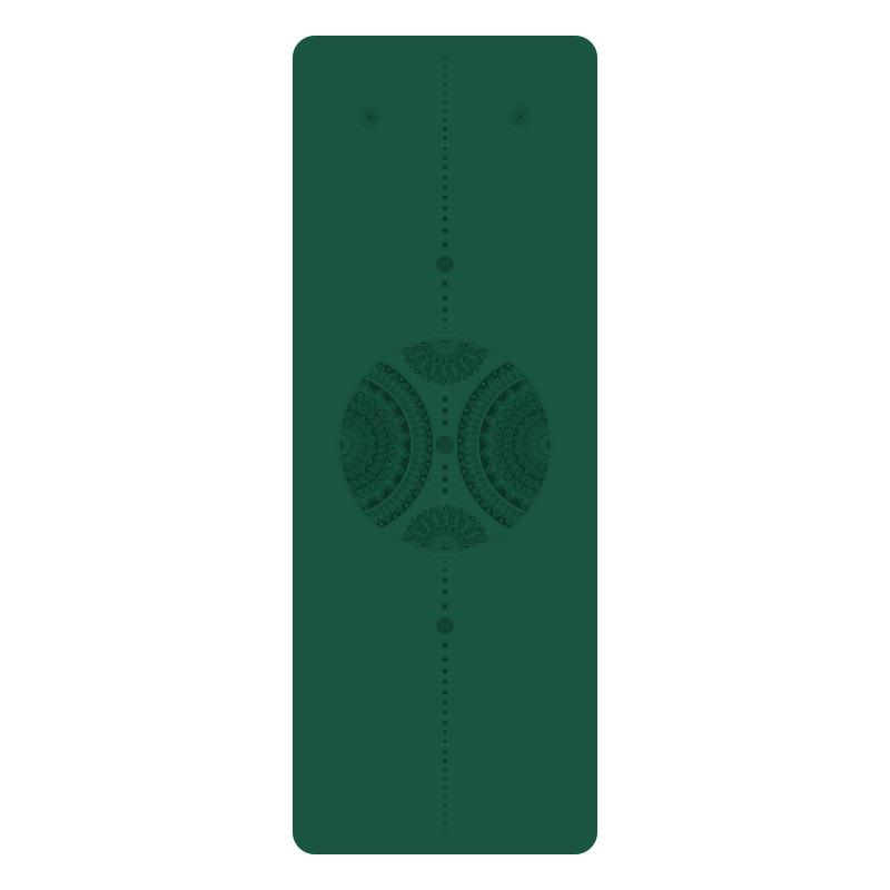 Exquisitely Carved Non-Slip Dual-Sided Yoga Mat - Sweat-Absorbing Natural Rubber for Home & Studio Use
