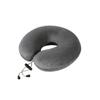 Good-1Pc Natural Latex Neck Pillow Neck Pillow U Shaped Neck Pillow Case White Throw Pillows For Bed Plane Pillow Grey 30 X 30 X