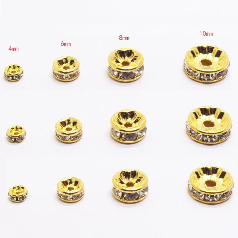 6/8mm 40/80ks křišťálové módní volné korálky distanční korálky pro kutily náhrdelník náramek přívěsek výroba šperků jemné šperky