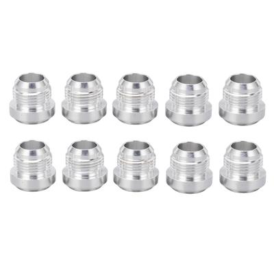 10PCS AN12 Male Thread Billet Aluminum Alloy 7 8in Universal Fuel Line Adapter for Automotive