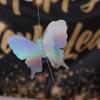 Home Decor Colorful 3D Butterfly Paper Banner 2m Cartoon Butterfly Hanging Garland DIY Party Hanging Decoration Curtain Backdrop