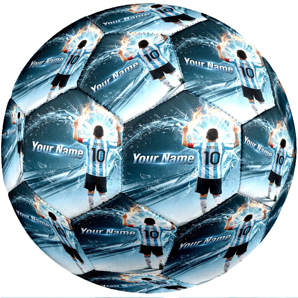 Lionel Messi Fashion Size 5 Football Wearproof Non‑Slip Soccer Ball For Sports Training Entertainment Use
