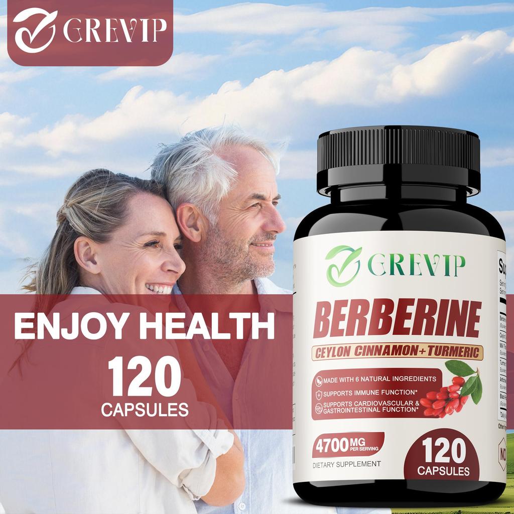 Berberine HCI 4700mg - Ceylon Cinnamon, Healthy Cholesterol, Metabolism & Health