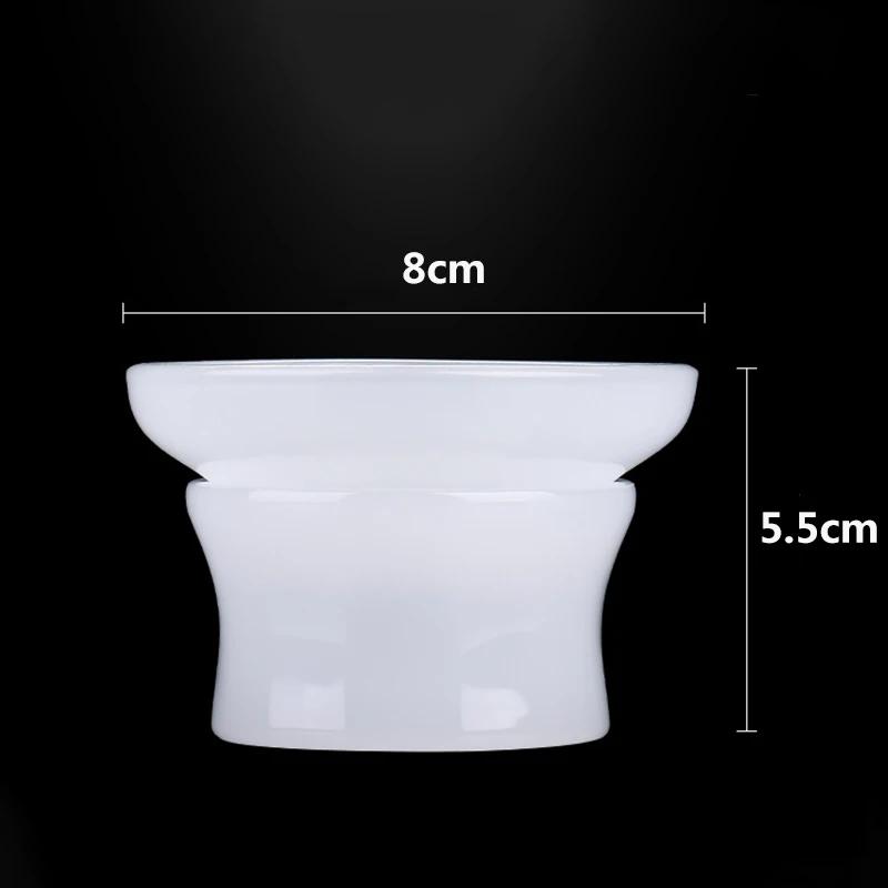 Glass Kung Fu Tea Leak Glass Tea Filter White Jade Porcelain Tea Ceremony Accessories Tea Strainer Set Tea Set Strainer