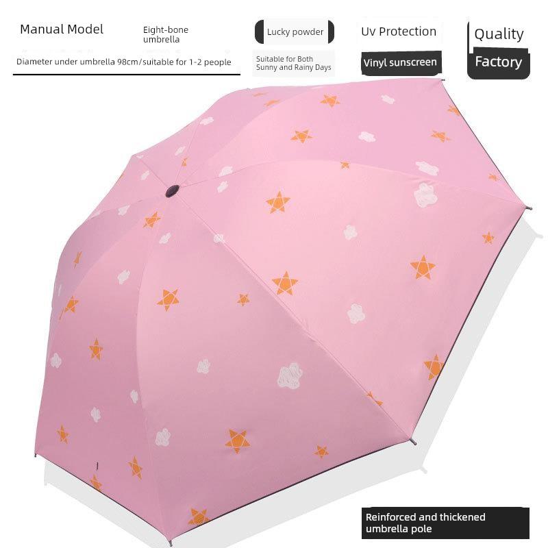 Sun Umbrella, Sunshade Umbrella, Rain Umbrella, Sun Protection Umbrella, Anti-Uv Umbrella, Automatic Umbrella for Girls and Boys, Compact and